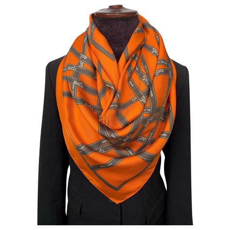 poppy orange hermes|hermes orange scarf.